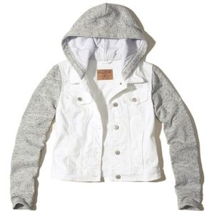 Hollister denim|sweat jacket